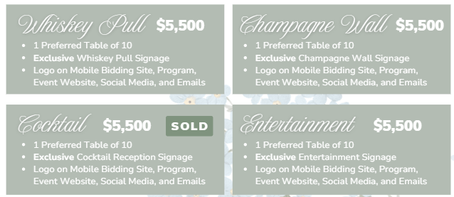 Exclusive Sponsorships